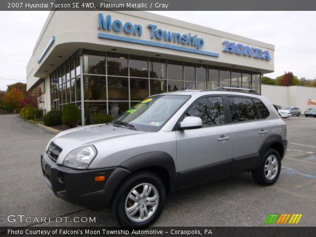 2007 Hyundai Tucson SE 4WD in Platinum Metallic