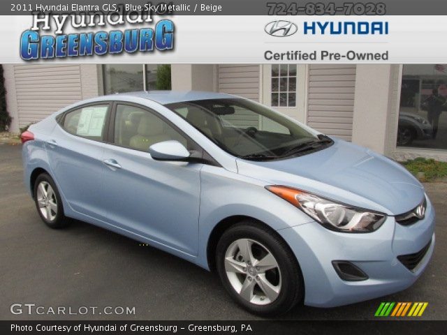2011 Hyundai Elantra GLS in Blue Sky Metallic