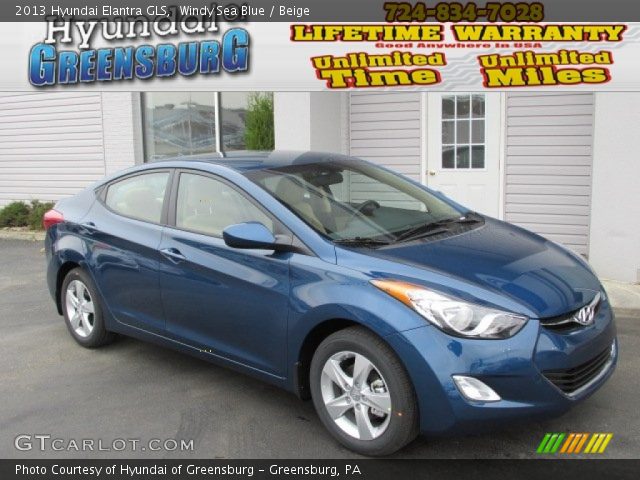 2013 Hyundai Elantra GLS in Windy Sea Blue