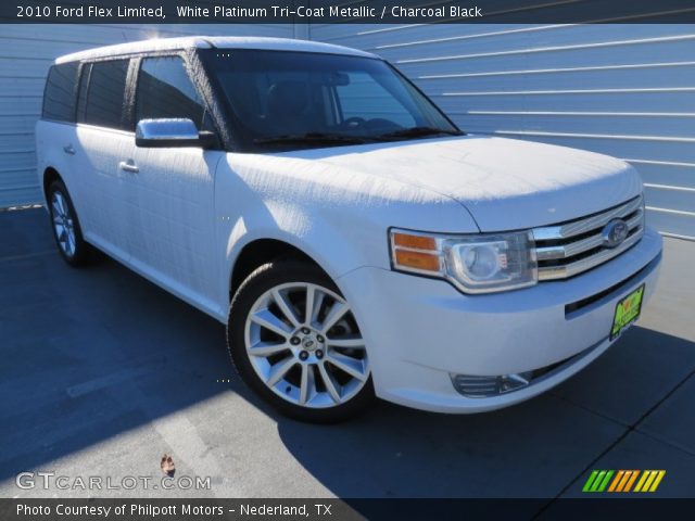 2010 Ford Flex Limited in White Platinum Tri-Coat Metallic