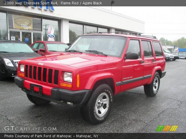 2000 Jeep Cherokee Sport 4x4 in Flame Red