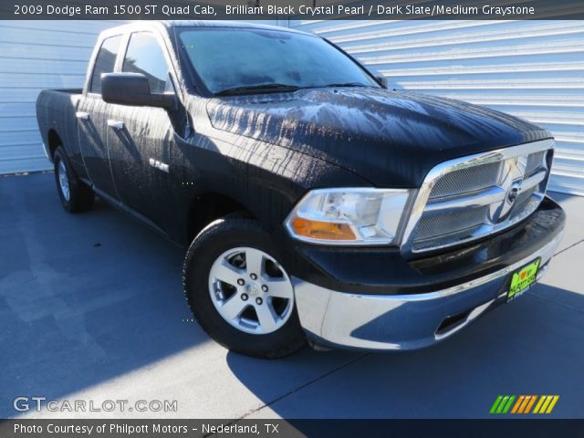 2009 Dodge Ram 1500 ST Quad Cab in Brilliant Black Crystal Pearl