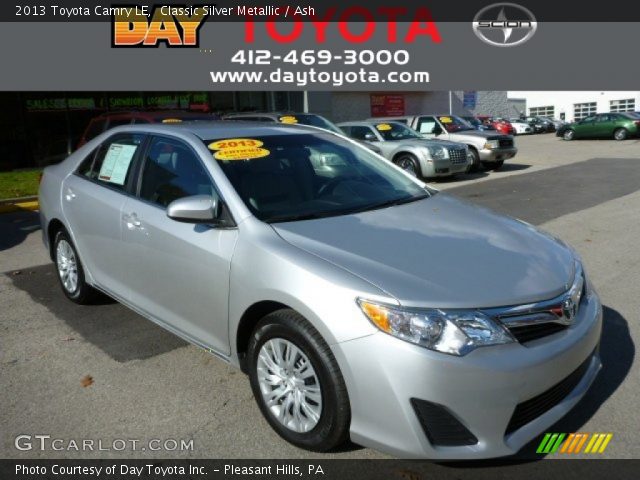 2013 Toyota Camry LE in Classic Silver Metallic