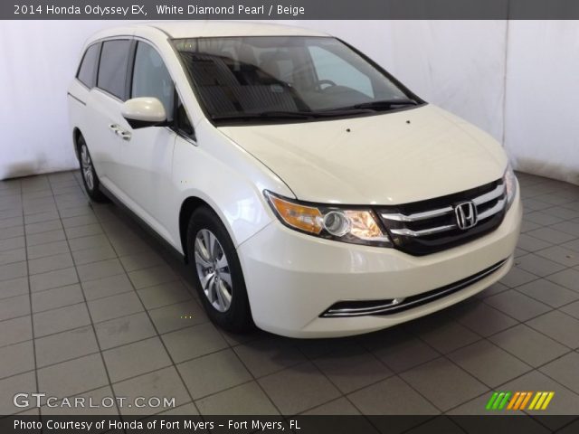 2014 Honda Odyssey EX in White Diamond Pearl