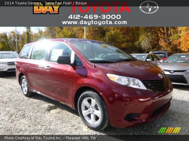 2014 Toyota Sienna L in Salsa Red Pearl