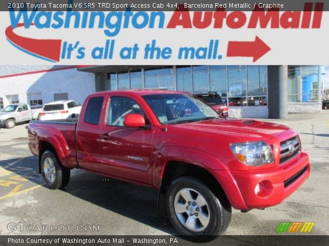 2010 Toyota Tacoma V6 SR5 TRD Sport Access Cab 4x4 in Barcelona Red Metallic