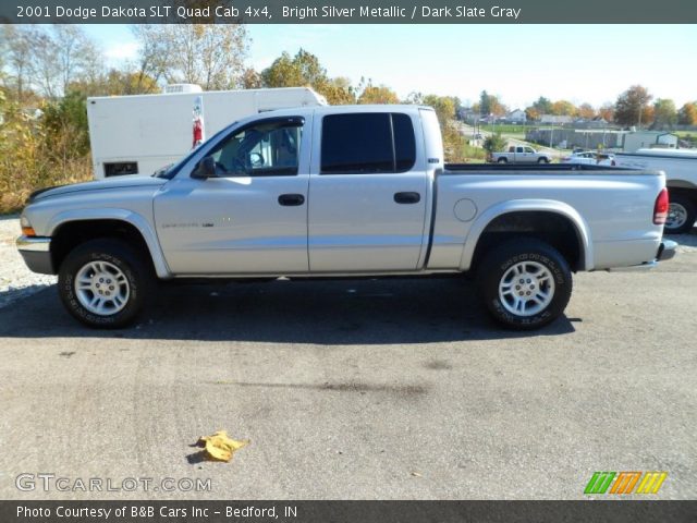 2001 Dodge Dakota SLT Quad Cab 4x4 in Bright Silver Metallic