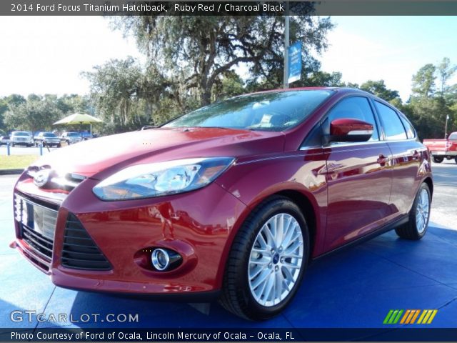 2014 Ford Focus Titanium Hatchback in Ruby Red