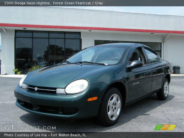 2000 Dodge Neon Highline in Forest Green Pearlcoat