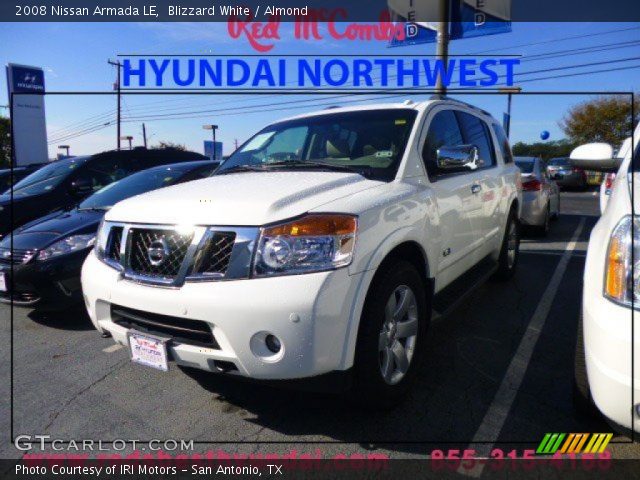 2008 Nissan Armada LE in Blizzard White