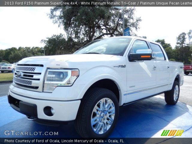 2013 Ford F150 Platinum SuperCrew 4x4 in White Platinum Metallic Tri-Coat