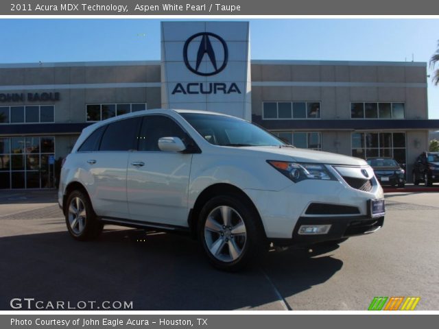 2011 Acura MDX Technology in Aspen White Pearl