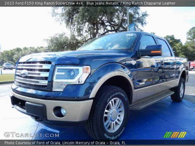 2013 Ford F150 King Ranch SuperCrew 4x4 in Blue Jeans Metallic