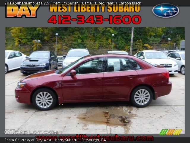 2010 Subaru Impreza 2.5i Premium Sedan in Camellia Red Pearl