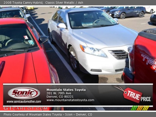 2008 Toyota Camry Hybrid in Classic Silver Metallic