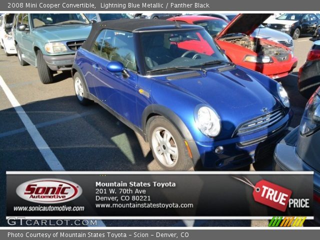 2008 Mini Cooper Convertible in Lightning Blue Metallic