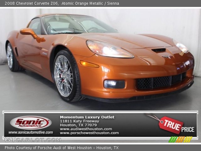 2008 Chevrolet Corvette Z06 in Atomic Orange Metallic