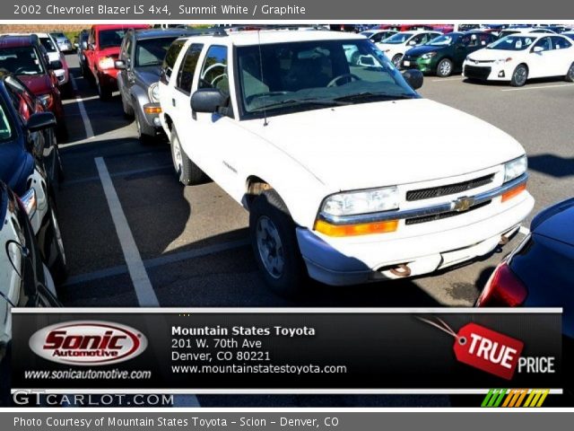 2002 Chevrolet Blazer LS 4x4 in Summit White