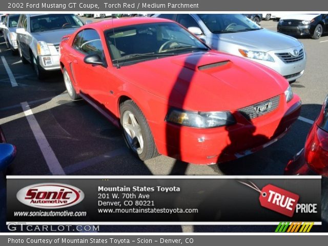 2002 Ford Mustang GT Coupe in Torch Red