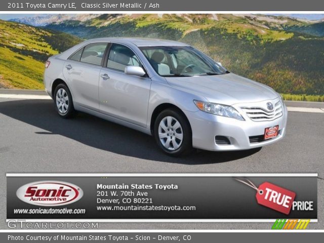 2011 Toyota Camry LE in Classic Silver Metallic