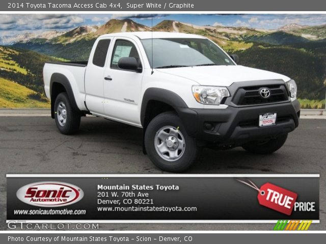 2014 Toyota Tacoma Access Cab 4x4 in Super White