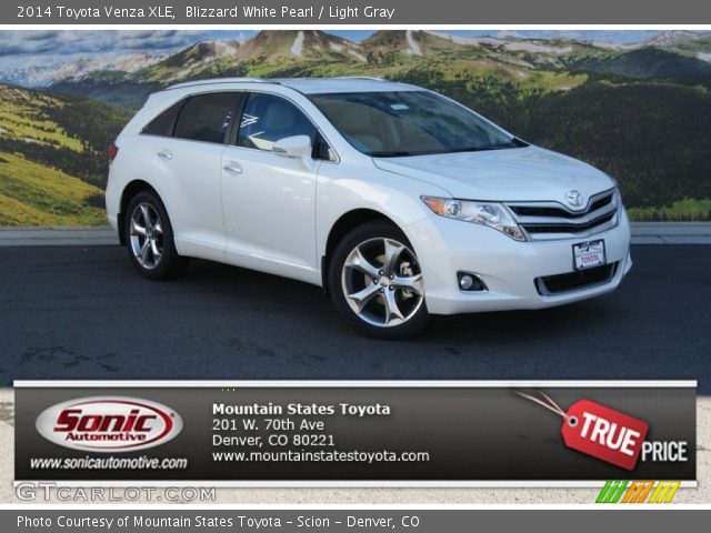 2014 Toyota Venza XLE in Blizzard White Pearl