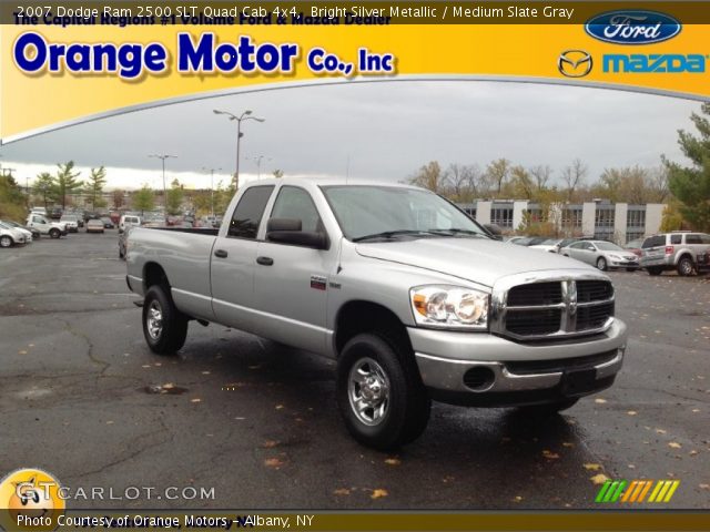 2007 Dodge Ram 2500 SLT Quad Cab 4x4 in Bright Silver Metallic