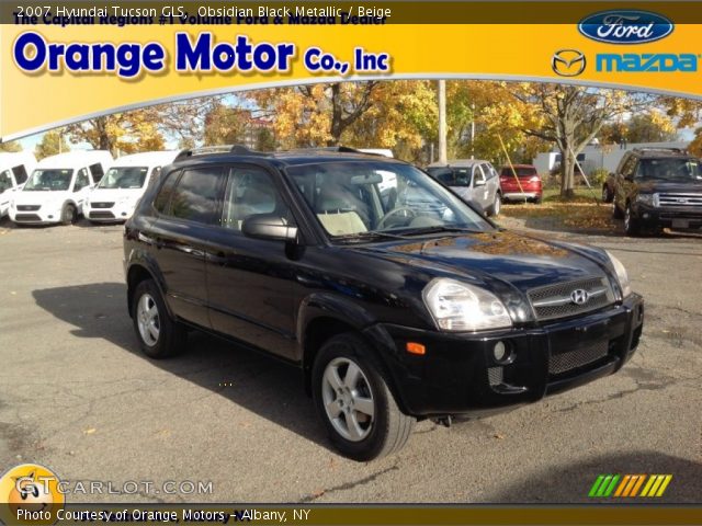 2007 Hyundai Tucson GLS in Obsidian Black Metallic