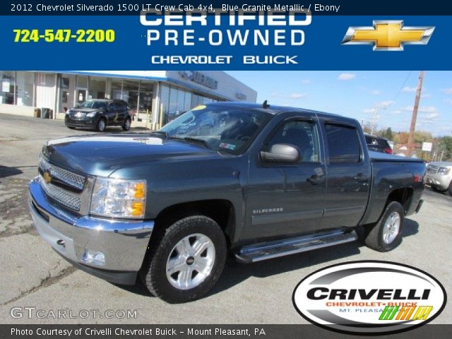 2012 Chevrolet Silverado 1500 LT Crew Cab 4x4 in Blue Granite Metallic