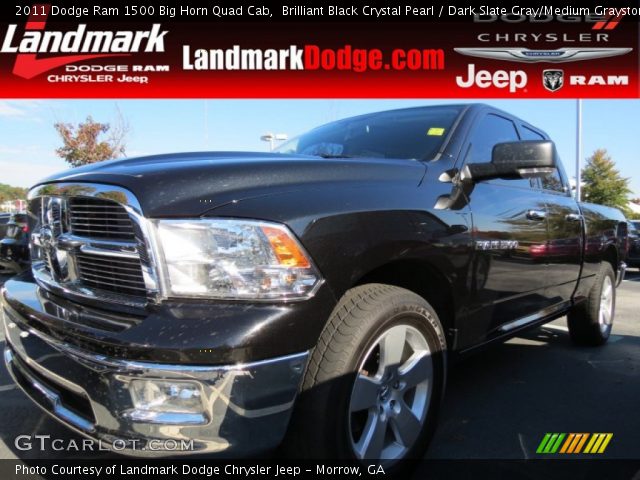 2011 Dodge Ram 1500 Big Horn Quad Cab in Brilliant Black Crystal Pearl