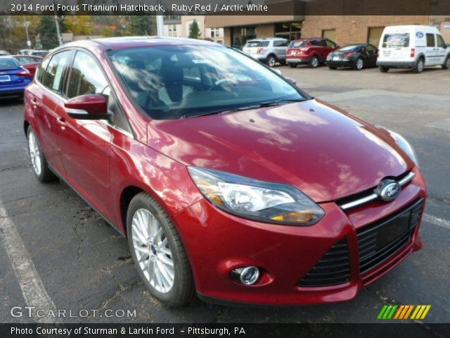 2014 Ford Focus Titanium Hatchback in Ruby Red