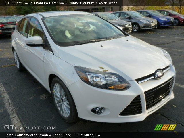 2014 Ford Focus Titanium Hatchback in White Platinum