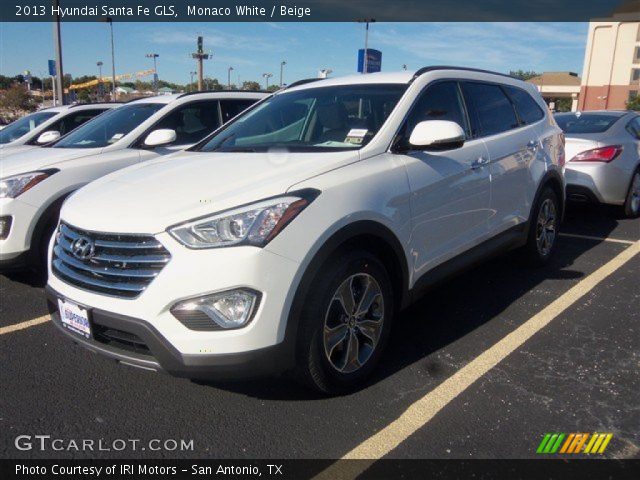 2013 Hyundai Santa Fe GLS in Monaco White
