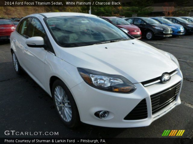 2014 Ford Focus Titanium Sedan in White Platinum