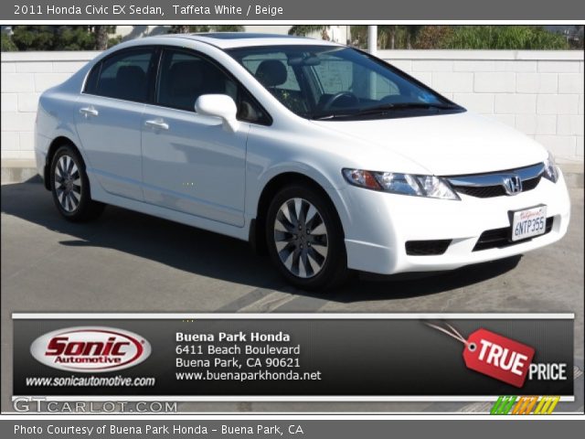 2011 Honda Civic EX Sedan in Taffeta White