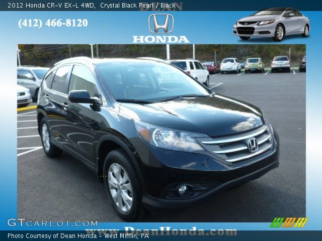 2012 Honda CR-V EX-L 4WD in Crystal Black Pearl