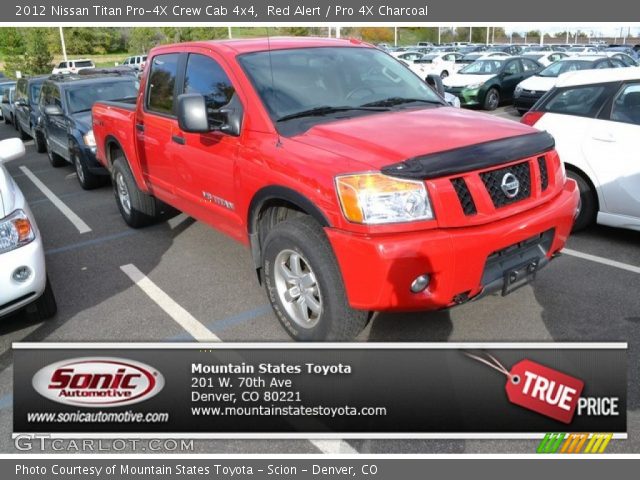2012 Nissan Titan Pro-4X Crew Cab 4x4 in Red Alert