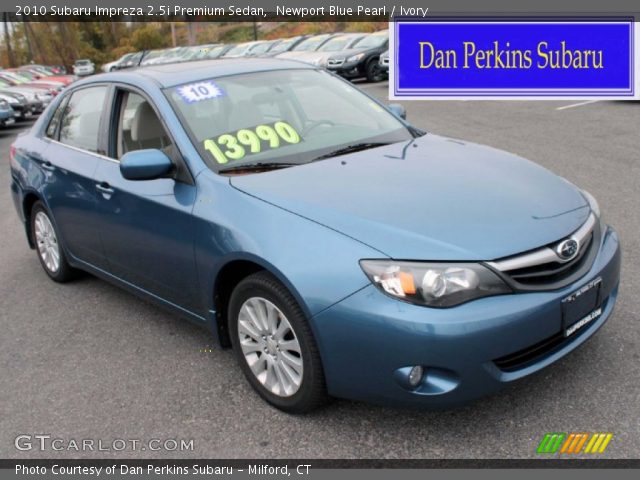2010 Subaru Impreza 2.5i Premium Sedan in Newport Blue Pearl