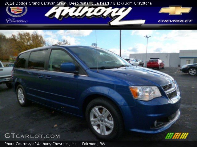 2011 Dodge Grand Caravan Crew in Deep Water Blue Pearl