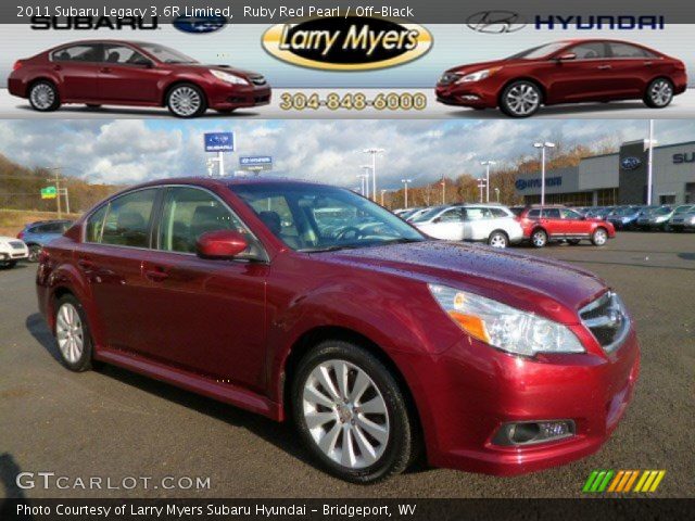 2011 Subaru Legacy 3.6R Limited in Ruby Red Pearl