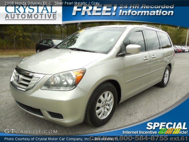 2008 Honda Odyssey EX-L in Silver Pearl Metallic