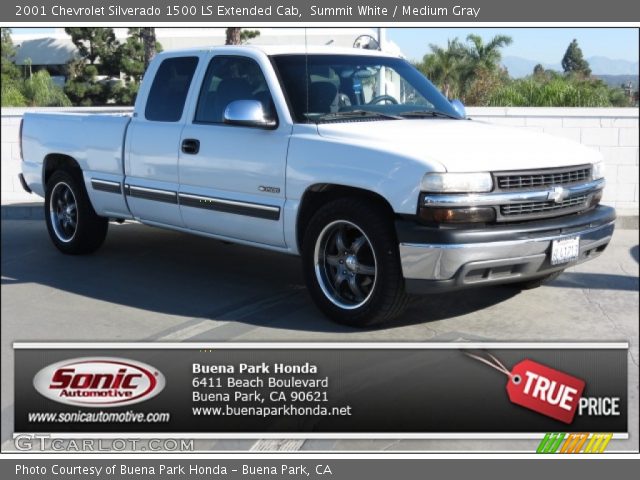 2001 Chevrolet Silverado 1500 LS Extended Cab in Summit White