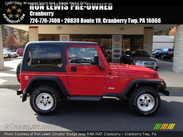 1997 Jeep Wrangler Sport 4x4 in Flame Red
