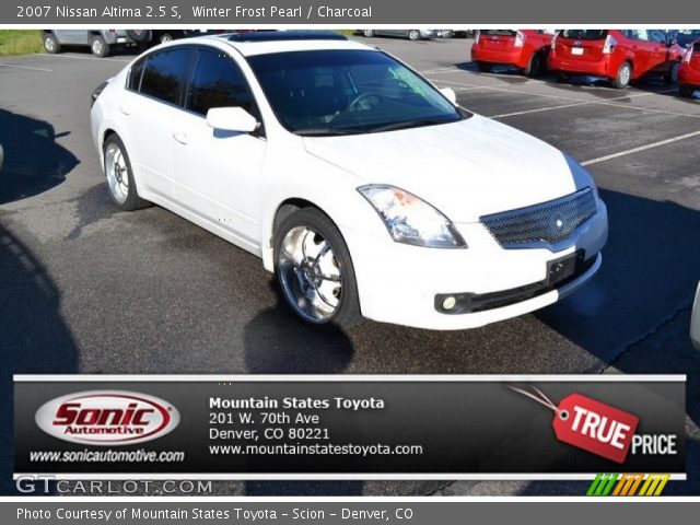2007 Nissan Altima 2.5 S in Winter Frost Pearl
