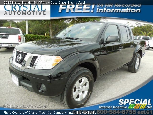 2013 Nissan Frontier SV V6 Crew Cab in Super Black