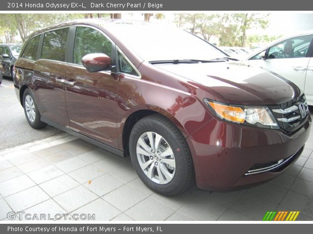 2014 Honda Odyssey EX-L in Dark Cherry Pearl