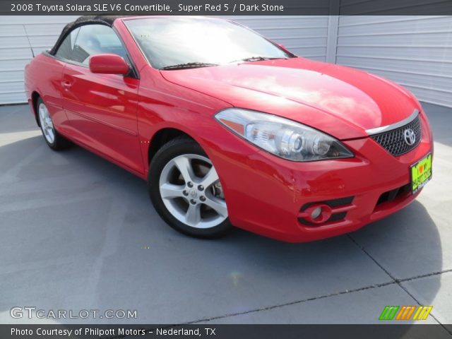 2008 Toyota Solara SLE V6 Convertible in Super Red 5