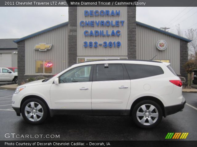 2011 Chevrolet Traverse LTZ AWD in White Diamond Tricoat