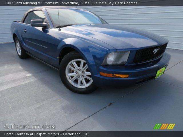 2007 Ford Mustang V6 Premium Convertible in Vista Blue Metallic