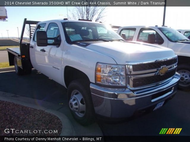 2014 Chevrolet Silverado 3500HD WT Crew Cab 4x4 Chassis in Summit White